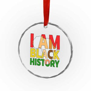 Black History Month African American Crystal Glass Ornament I Am Black History TS14 Print Your Wear