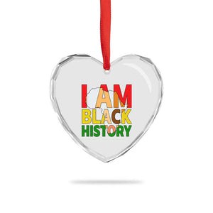 Black History Month African American Heart Crystal Glass Ornament I Am Black History TS14 Print Your Wear