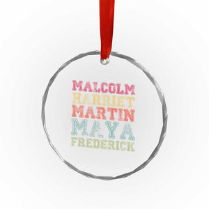 Black History Month Crystal Glass Ornament Malcolm Harriet Martin Maya Frederick Civil Right Leaders TS10 Print Your Wear