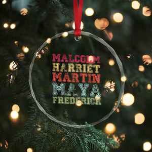 Black History Month Crystal Glass Ornament Malcolm Harriet Martin Maya Frederick Civil Right Leaders TS10 Print Your Wear