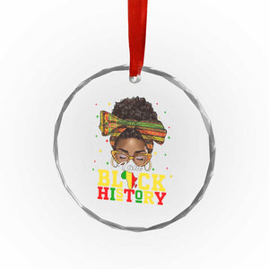 Black History Month Crystal Glass Ornament Messy Pun Afro African American TS14 Print Your Wear
