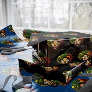 Black History Month Wrapping Paper Roll My Roots African American Pride Gift TS12 Black Print Your Wear