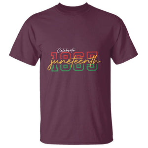 Black History T Shirt Celebrate Juneteenth 1865 TS01 Maroon Printyourwear