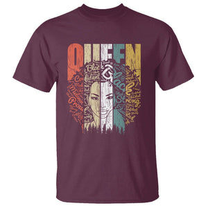 Black History T Shirt For Women Educated Strong Black Queen TS01 Maroon Printyourwear