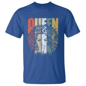 Black History T Shirt For Women Educated Strong Black Queen TS01 Royal Blue Printyourwear