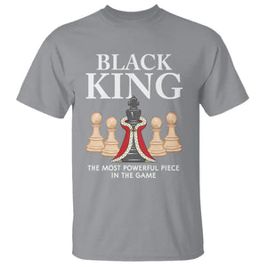 Black King The Most Powerful Piece In The Game Chess T Shirt TS09 Sport Gray Printyourwear