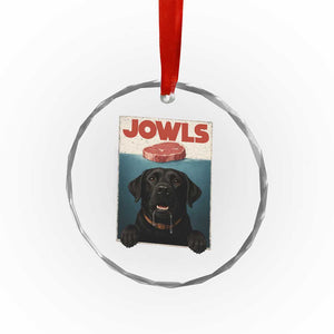 Black Labrador Retriever Crystal Glass Ornament Funny Jowls Horror Dog Poster TS12 Print Your Wear