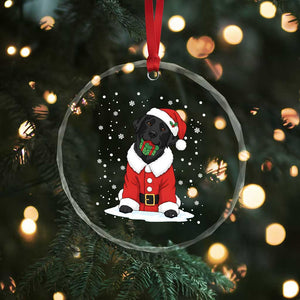 Black Labrador Santa Crystal Glass Ornament Funny Christmas Dog Lover Gift TS12 Print Your Wear