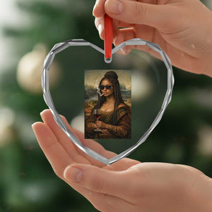 Black Mona Lisa African American Heart Crystal Glass Ornament Black History Month TS12 Print Your Wear