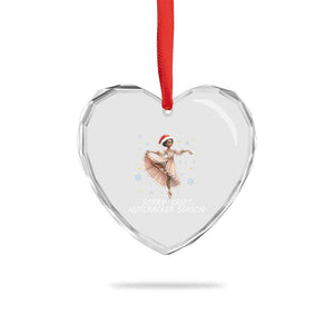 Black Nutcracker Ballet Christmas Heart Crystal Glass Ornament TS14 Print Your Wear