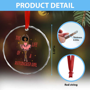 Black Nutcracker Crystal Glass Ornament The Life Of A Ballet Girl TS14 Print Your Wear