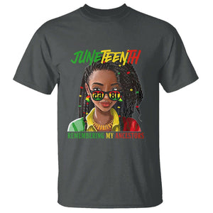 Black Prince T Shirt Juneteenth Loc'd Hair Remembering My Ancestor for Women TS01 Dark Heather Printyourwear