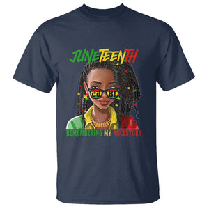 Black Prince T Shirt Juneteenth Loc'd Hair Remembering My Ancestor for Women TS01 Navy Printyourwear