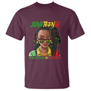 Black Prince T Shirt Juneteenth Loc'd Hair Remembering My Ancestor for Women TS01 Maroon Printyourwear