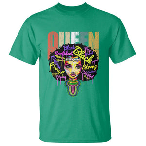 Black Queen T Shirt Proud Melanin Strong Educated Retro Vintage TS01 Irish Green Printyourwear