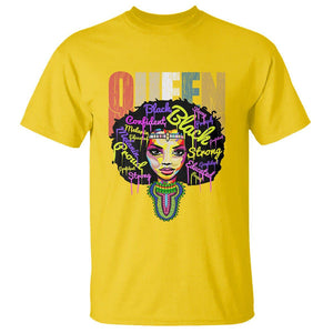 Black Queen T Shirt Proud Melanin Strong Educated Retro Vintage TS01 Daisy Printyourwear