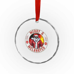 Black Santa Merry And Melanated Crystal Glass Ornament Christmas Holiday Gift TS12 Print Your Wear
