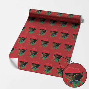 Black Son Future Leader Wrapping Paper Roll African American Pride Black History Month TS02 Red Print Your Wear