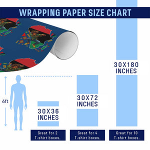 Black Son Future Leader Wrapping Paper Roll African American Pride Black History Month TS02 Print Your Wear