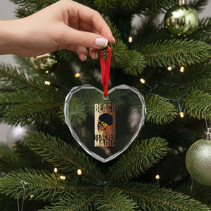 Black Teacher Magic Heart Crystal Glass Ornament African American Pride Teacher Life TS12 Print Your Wear