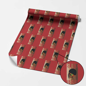 Black Teacher Magic Wrapping Paper Roll African American Pride Teacher Life TS12 Red Print Your Wear