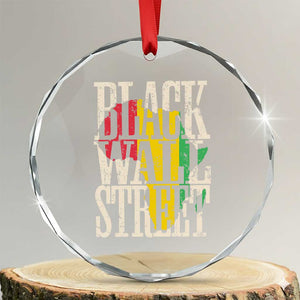 Black Wall Street Crystal Glass Ornament Tulsa Oklahoma Black History Month Africa Map TS11 Transparent Glass 3'' Circle Print Your Wear