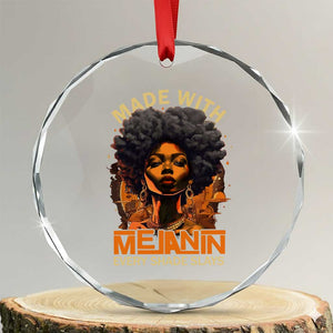 Black Women Crystal Glass Ornament Melanin Juneteenth Black History TS10 Transparent Glass 3'' Circle Print Your Wear