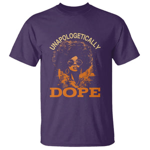 Black Women Unapologetically Dope Juneteenth Black History T Shirt TS01 Purple Printyourwear