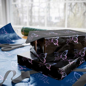 Blessed to Be Called Mom Grandma Great Grandma Wrapping Paper Roll Mama Butterfly Mother's Day Gift TS14 Black Print Your Wear