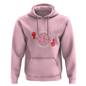 Blood Donor Hoodie People Live When People Give TS09 Light Pink Printyourwear