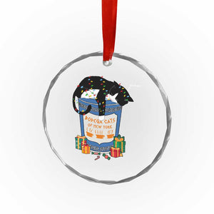 Bodega Cats of New York Crystal Glass Ornament Funny Democrat Christmas TS14 Print Your Wear