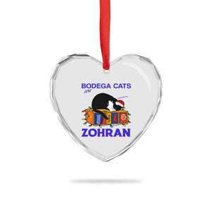 Bodega Cats of New York Heart Crystal Glass Ornament Funny Cat NYC Christmas TS14 Print Your Wear
