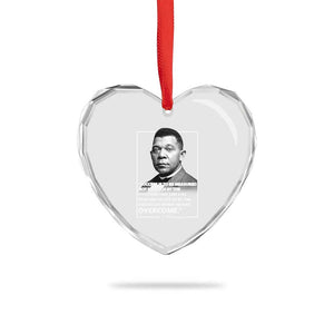 Booker Taliaferro Washington Heart Crystal Glass Ornament Success Is To Be Measured Not So Much By The Position That One Has Reached TS11 Print Your Wear