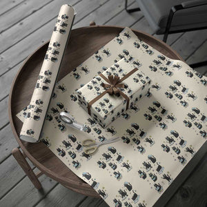 Bookish Black Cat Wrapping Paper Roll Funny Librarian Cat Lover Gift TS12 Beige Print Your Wear