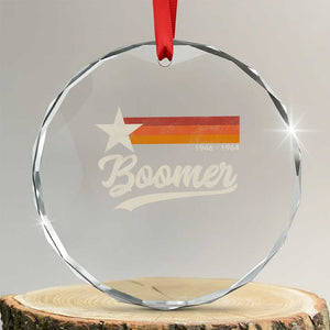 Boomers Generation Crystal Glass Ornament Vintage Retro Gift TS10 Transparent Glass 3'' Circle Print Your Wear