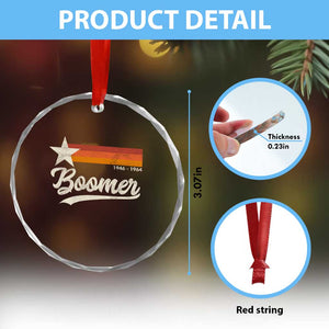 Boomers Generation Crystal Glass Ornament Vintage Retro Gift TS10 Print Your Wear