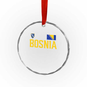 Bosnia and Herzegovina Pride Crystal Glass Ornament BiH Bosnian Flag Souvenirs TS11 Print Your Wear