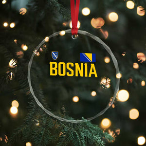 Bosnia and Herzegovina Pride Crystal Glass Ornament BiH Bosnian Flag Souvenirs TS11 Print Your Wear