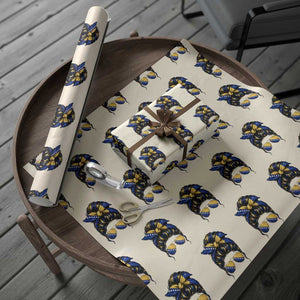 Bosnian Girl Messy Bun Flag Bandana Woman Graphic Wrapping Paper Roll Bosnia Herzegovina Pride