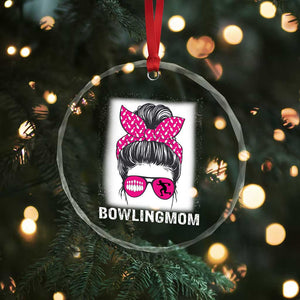 Bowling Mom Life Crystal Glass Ornament Funny Bowler Gift TS12 Print Your Wear