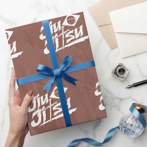 Brazilian Jiu Jitsu Wrapping Paper Roll Christian Cross BJJ Fighter Training Tee for Martial Arts Lovers TS10 Mocha Print Your Wear