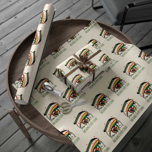 Breaking Every Chain Wrapping Paper Roll Black History Month Freedom Gift TS12 Beige Print Your Wear