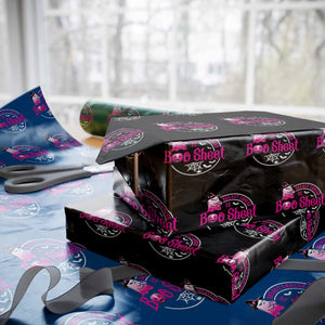 Breast Cancer Is Boo Sheet Wrapping Paper Roll October Ghost Pink Ribbon TS10 Black Print Your Wear