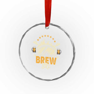 Brewski Skiing Beer Crystal Glass Ornament Funny Skiing Skier Ski Vacation TS11 Print Your Wear