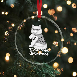British Shorthair Skin Cancer Awareness Crystal Glass Ornament Melanoma Fighter Cat Gift TS12 Print Your Wear