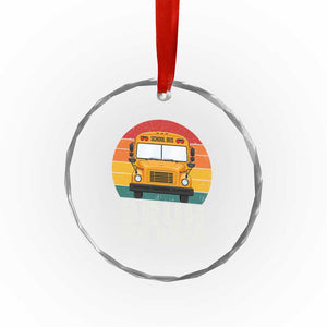 Bruh We Back Crystal Glass Ornament Funny School Bus Driver Life Back to School Teacher Kids TS14 Print Your Wear
