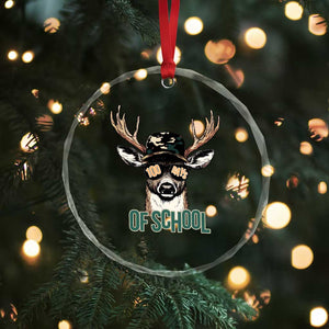Bucked' 100 Days Of School Crystal Glass Ornament Deer Student Boy Girls 100th Day TS02 Print Your Wear