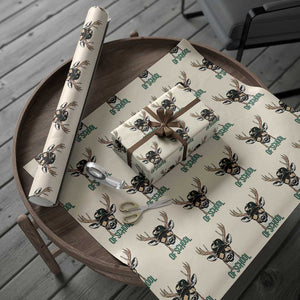 Bucked' 100 Days Of School Wrapping Paper Roll Deer Student Boy Girls 100th Day TS02 Beige Print Your Wear