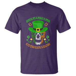 Bull Dog Skull T Shirt Shenanigans Coordinator St Patrick's Day TS02 Purple Printyourwear