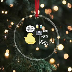 Bunny Nurse Crystal Glass Ornament Funny Peep Nursing Easter Nurse Gift TS10 Print Your Wear